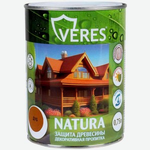 Пропитка декоративная Veres Natura дуб, 750мл