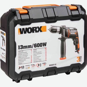 Дрель ударная Worx WX317.2, 600 Вт