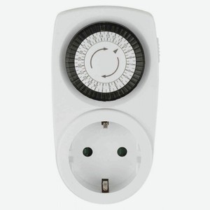Таймер с розеткой механический Uniel UST-M10 White, 3500Вт