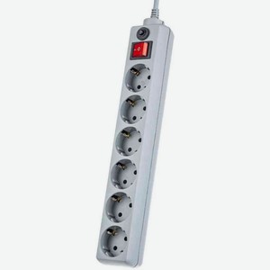 Сетевой фильтр Perfeo Power+ 6 розеток PF-PP-6/1,8-G, 1,8 м