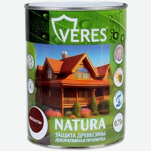 Пропитка декоративная Veres Natura махагон, 750 мл