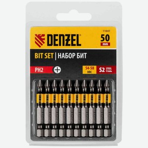 Набор бит Denzel РН2Х50, 10 шт.