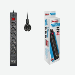 Фильтр сетевой Buro BU-SP5 USB 2A-B 6 розеток, 5м Китай