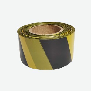Лента оградительная желто-черная 35мкм, 250м Россия