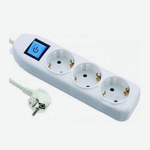 Удлинитель Electraline 3 гнезда, 1.5м