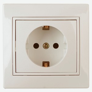 Розетка Intro 2P+E Schuko Plano 1-202-02 16А-250В СУ