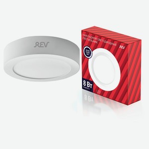 Панель Rev LED круглая накладная 8 Вт дневной свет