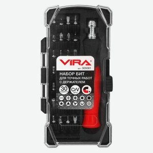 Набор отверток с битами VIRA 305081 для точных работ, 30 предметов