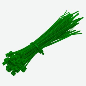 Хомут кабельный duwi зеленый 80x2,5 мм, 25 шт