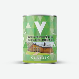Пропитка декоративная V для защиты древесины Махагон, 1 л