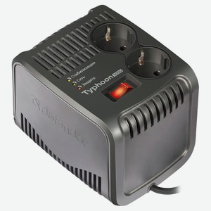 Стабилизатор напряжения Defender AVR Typhoon 1000, 320 Вт, 2 розетки