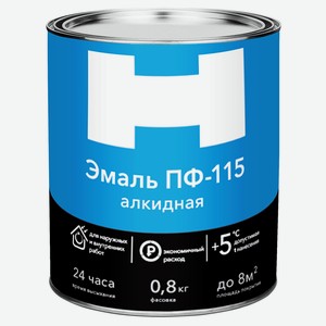 Эмаль H ПФ-115 белая, 0,8 кг