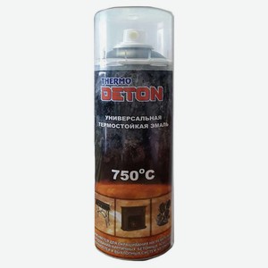 Эмаль Deton термостойкая серебристая, 520 мл