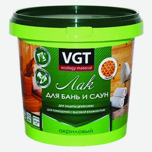 Масло для бани и саун VGT акриловый, 0,9 кг