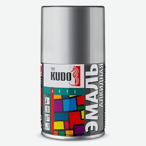 Краска аэрозольная KUDO желтая глянцевая, 210 мл