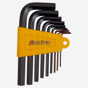 Набор ключей имбусовых Ultima HEX,1,5–10 мм CrV, 9 шт