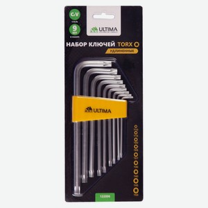 Набор ключей Ultima TORX удлиненные, 9 шт