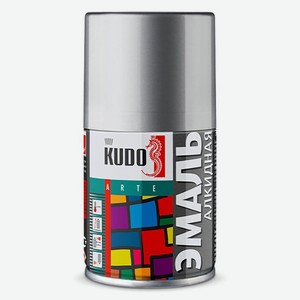 Эмаль аэрозольная KUDO белая глянцевая, 210 мл