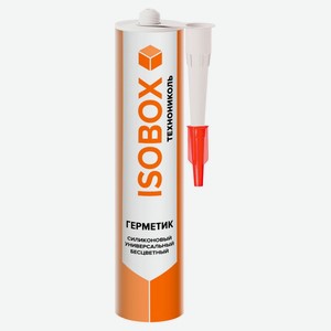Герметик силиконовый Isobox универсальный бесцветный, 260 мл