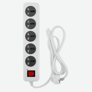 Сетевой фильтр BURO 500UNH-5-WG 5 розеток, 5 м
