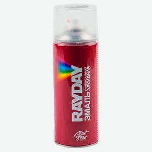 Краска аэрозольная RAYDAY алкидная черная глянцевая, 520 мл