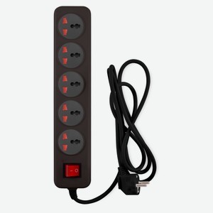 Сетевой фильтр BURO 500UNH-5-BG 5 розеток, 5 м