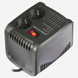 Стабилизатор напряжения Defender AVR Typhoon 600 4 розетки с заземлением, 0,6 м