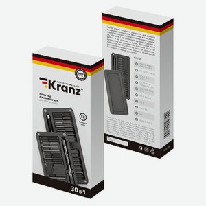Набор отверток Kranz RA-02 для точных работ, 30 предметов