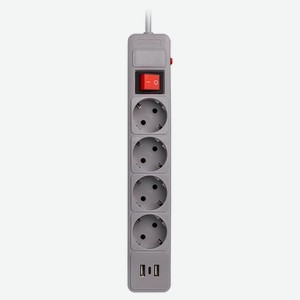 Сетевой фильтр SmartBuy c USB 10А 2 200ВТ 3 м, 1 шт в ассортименте