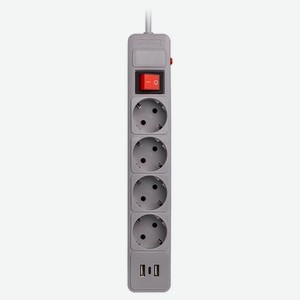 Сетевой фильтр SmartBuy c USB 10 А 1.8 м цвет в ассортименте