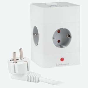 Сетевой фильтр Buro BU-PTE4.1UC-W белый, 1,5 м