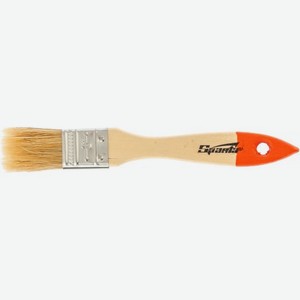 Кисть плоская Sparta тонкая (Slimline) 1 деревянная ручка натуральная щетина 2.5 см