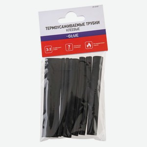 Набор клеевых термоусадочных трубок Rexant №7 ТТК 3:1 10 см, 7 шт