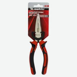 Длинногубцы изогнутые Matrix Nickel, 180 мм