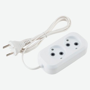 Удлинитель duwi 1300Вт 2 гнезда, 1,5 м