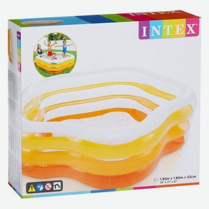 Бассейн надувной INTEX Звезда, 185х180х53 см