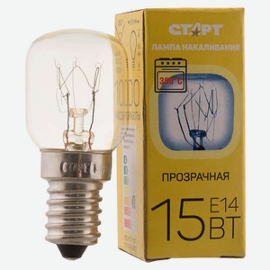 Лампа накаливания «СТАРТ» 15W E14