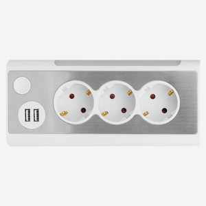 Сетевой фильтр Rombica Neo Trinity белый, 1,5 м