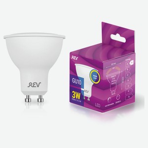 Лампа светодиодная Rev LED GU10 3Вт 220V 3000К