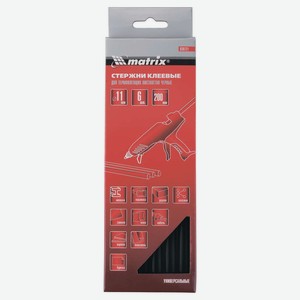 Стержень клеевой Matrix прозрачный 11x200 мм, 6 шт