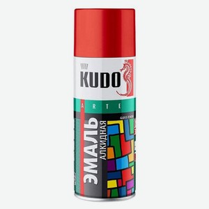 Эмаль KUDO универсальная красно-коричневая, 520 мл