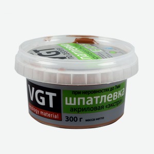 Шпатлевка акриловая VGT Экстра по дереву махагон, 300 г