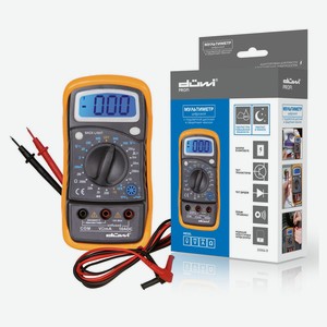 Мультиметр цифровой duwi M830L с подсветкой дисплея и защитным чехлом