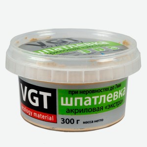 Шпатлевка акриловая VGT экстра по дереву Бук, 300 г