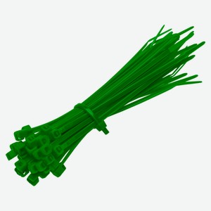 Хомут-стяжка duwi 150х2,5 мм зеленый, 25 шт