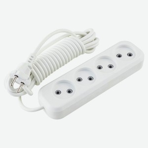Удлинитель duwi 1300 Вт 4 гнезда, 5 м