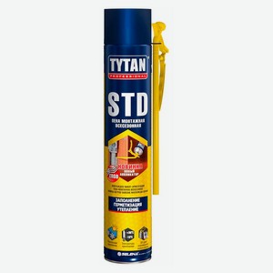 Пена монтажная Tytan Professional STD ЭРГО всесезонная, 750 мл