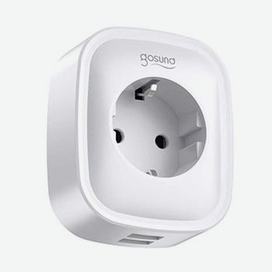 Розетка умная Smart Plug 2 USB outlet total 2.1 А белая, Gosund, Китай