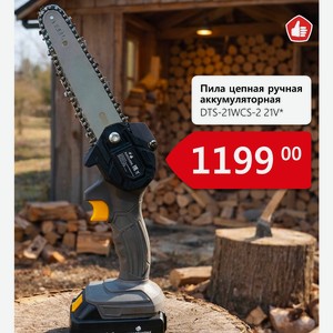 Пила цепная ручная аккумуляторная DTS-21WCS-2 21V