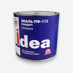 Эмаль ПФ-115 2,7кг стандарт Idea белая банка